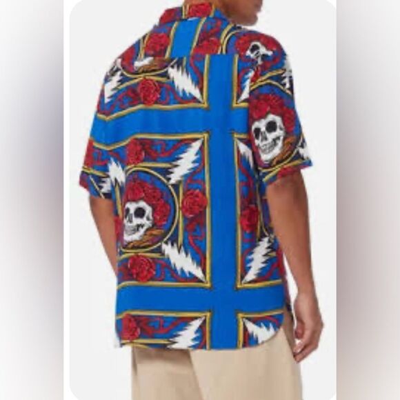 Chinatown Market Grateful Dead Short Sleeve Button Down Shirt, Size Large. - Picture 7 of 7